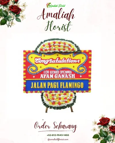 Bunga Papan Congratulation di Santika Premiere Dyandra Hotel & Convention Medan